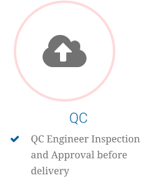 QC 	QC Engineer Inspection and Approval before delivery